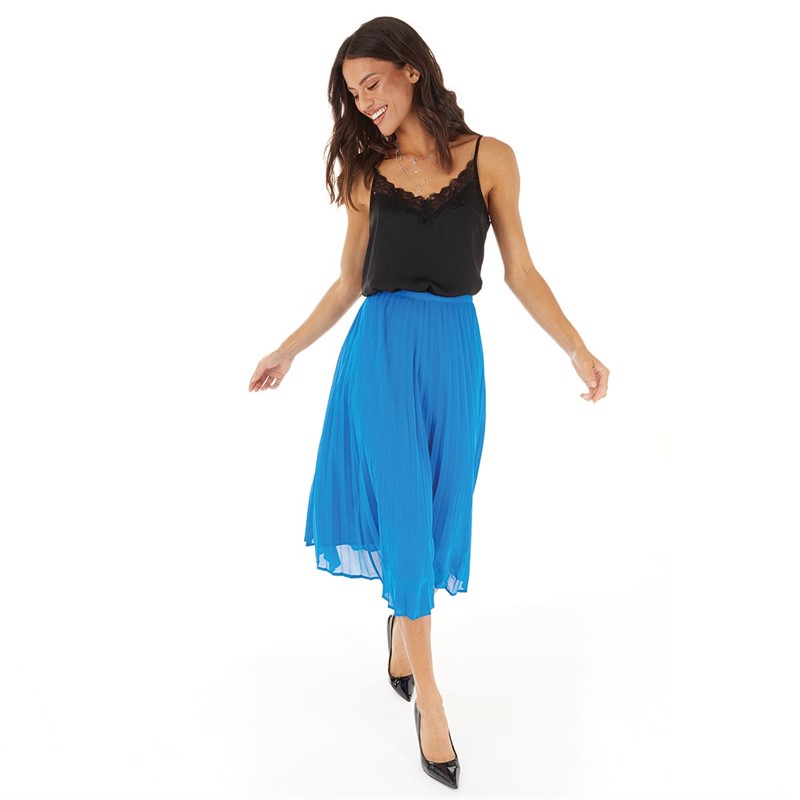 Blue skirt bright hot sale