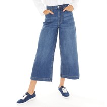 French Connection Womens Culotte Jeans Blue Mid Reg