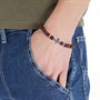 French Connection Mens Bracelet Brown/Silver