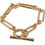 French Connection Womens Chain Loop Bracelet Gold