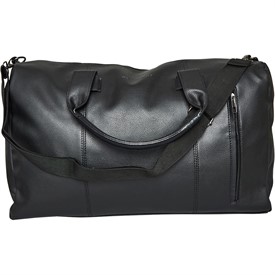 French connection faux leather barrel holdall store