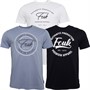 French Connection Mens Three Pack FCUK Print T-Shirts Multi1-Marine/White/Light Blue Mel