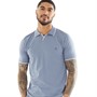 French Connection Mens Jersey Trophy Tipped Polo Light Blue Mel/White