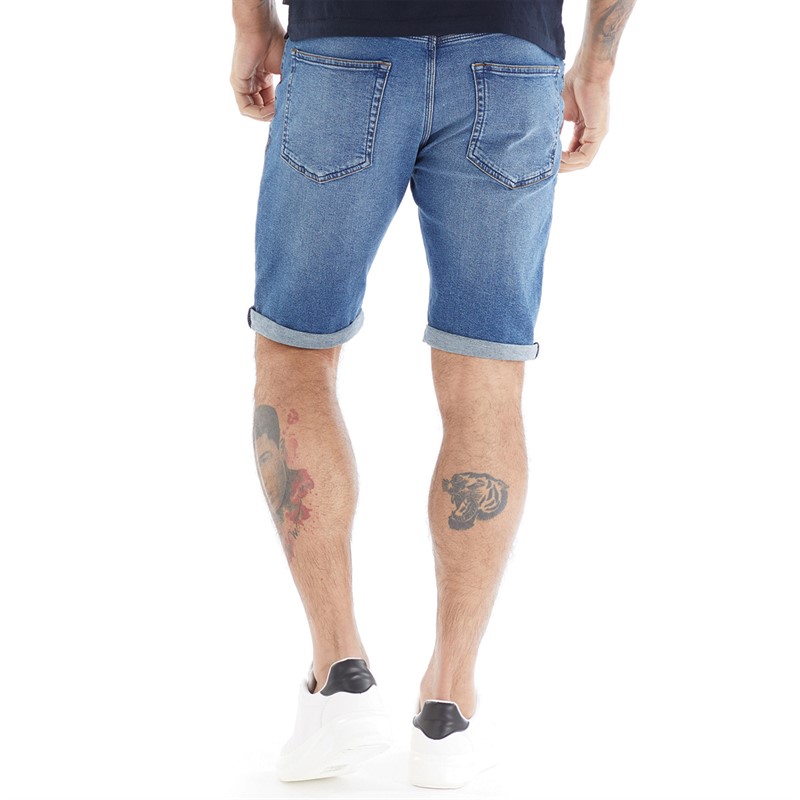 French Connection Mens Denim Shorts Ind07 - Lightwash