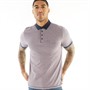 French Connection Mens Stripes Patterned Polo Pink/Marine