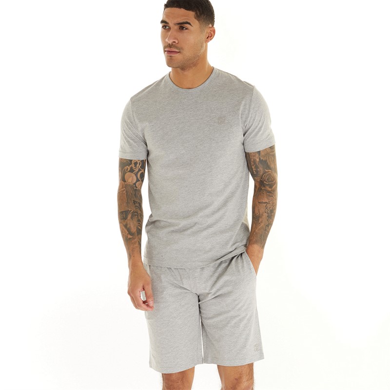French Connection Mens FCUK Stack Co-Ord Light Grey Mel