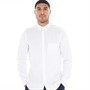 French Connection Mens Long Sleeve Linen Shirt White