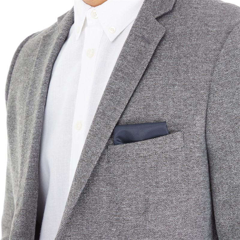 Buy French Connection Mens Herringbone Blazer Grey