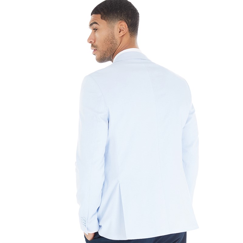 French Connection Mens Linen Blazer Sky