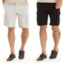 French Connection 2 cargo shorts dla niego kolor czarny/jasnoszary