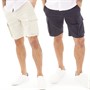 French Connection Herren Cargo Shorts 2er-Pack Multi 1 - Marine/Stein