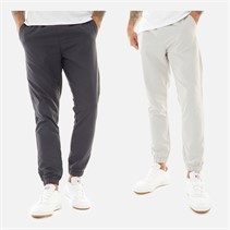 French Connection Mens Two Pack Cuffed Tech Cargos Pants Marine/Light Grey