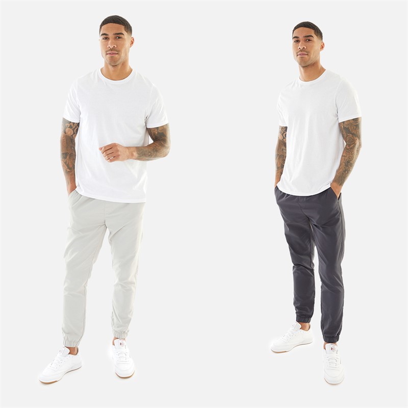 French Connection Mens Two Pack Cuffed Tech Cargos Pants Marine/Light Grey