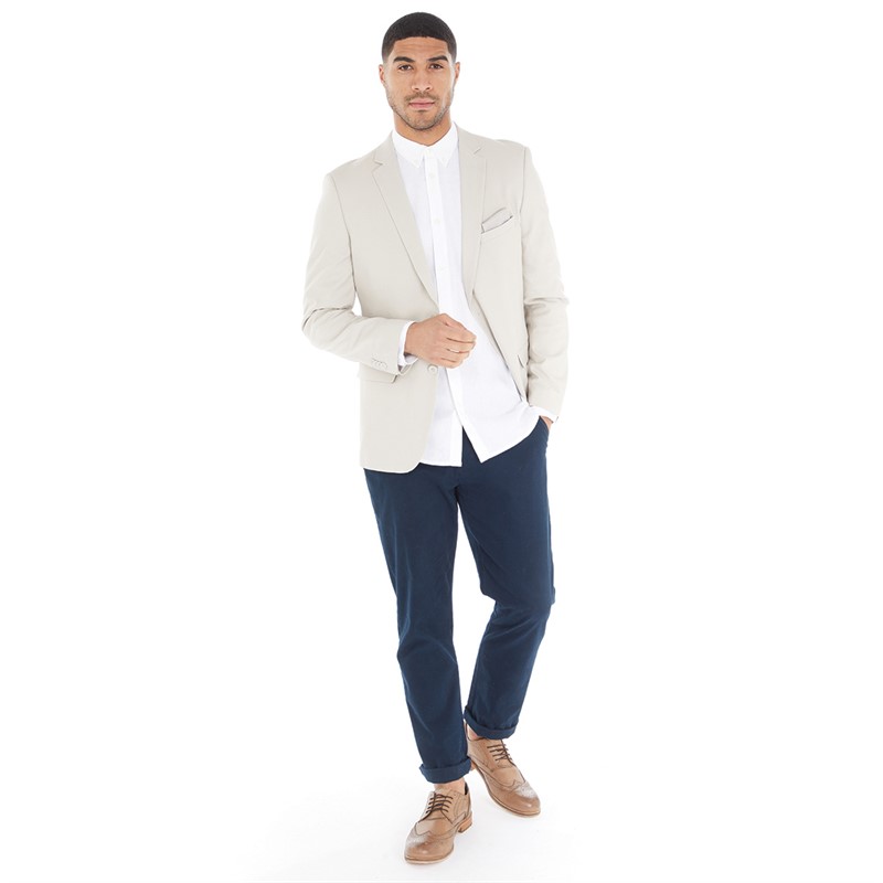 Buy French Connection Mens Linen Blazer Stone