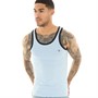French Connection Mens Ringer Vest Sky Mel/Marine