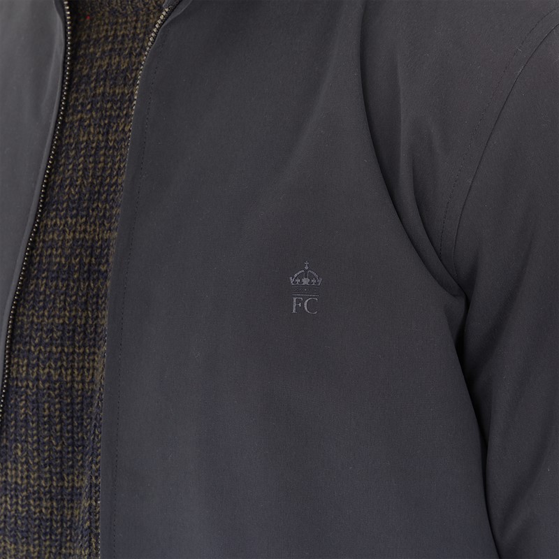 French Connection Mens Harrington Jacket Charcoal/Marine