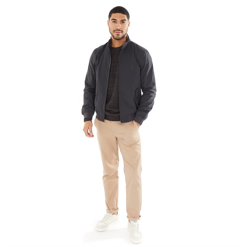 French Connection Mens Harrington Jacket Charcoal/Marine