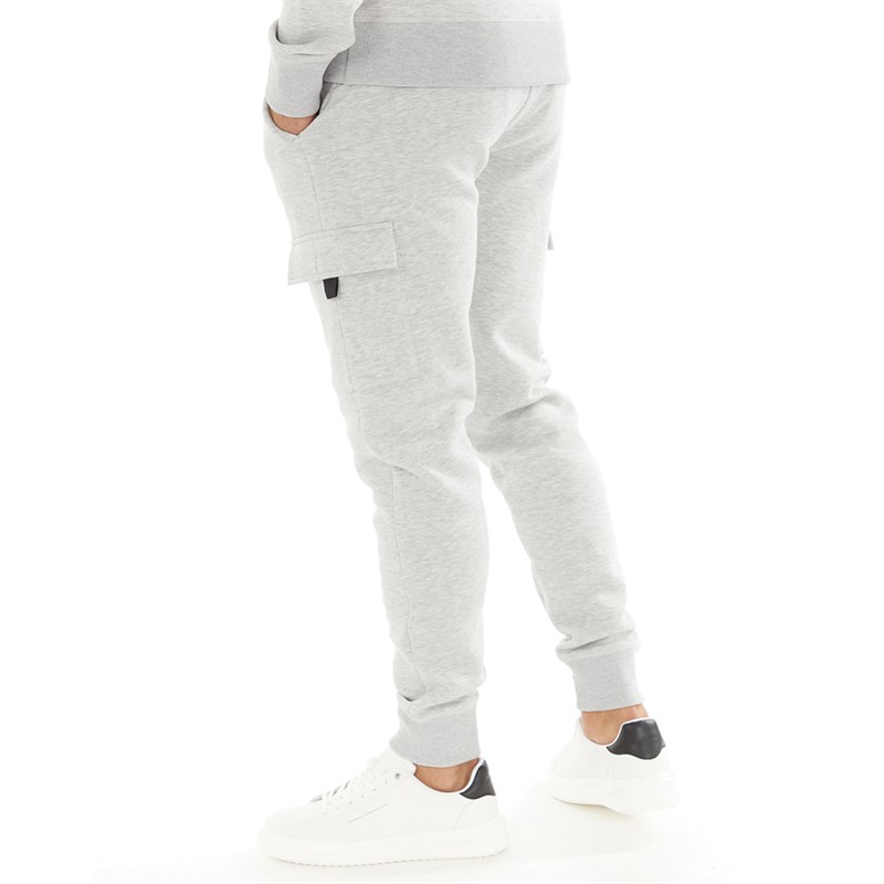 French Connection Mens FC Cargo Jogger Light Grey Mel