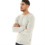French Connection Mens Cotton Crew Neck Jumper Light Grey Mel