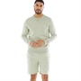 French Connection Mens FC Crew And Short Co-Ord Sage/White