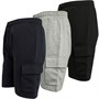 French Connection Mens Jersey Combat Three Pack Shorts Multi 1 - Black/Marine/Light Grey Mel