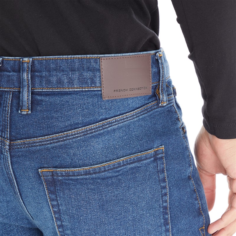 French Connection Mens Regular Fit Jeans Ind50 - Midwash
