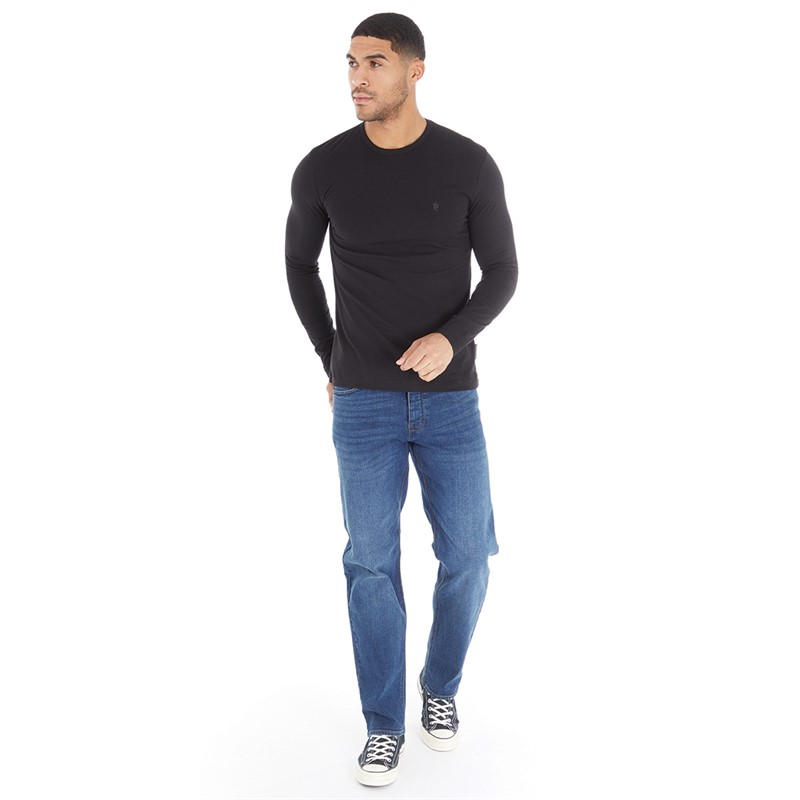 French Connection Mens Regular Fit Jeans Ind50 - Midwash
