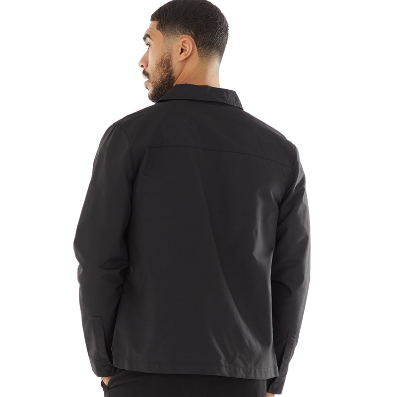 French Connection Herren Tech Overshirt Schwarz