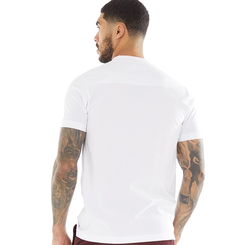 French Connection Mens Jersey Trophy Polo White