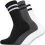 French Connection Womens FCUK Three Pack Socks White/Black/Light Grey Melange