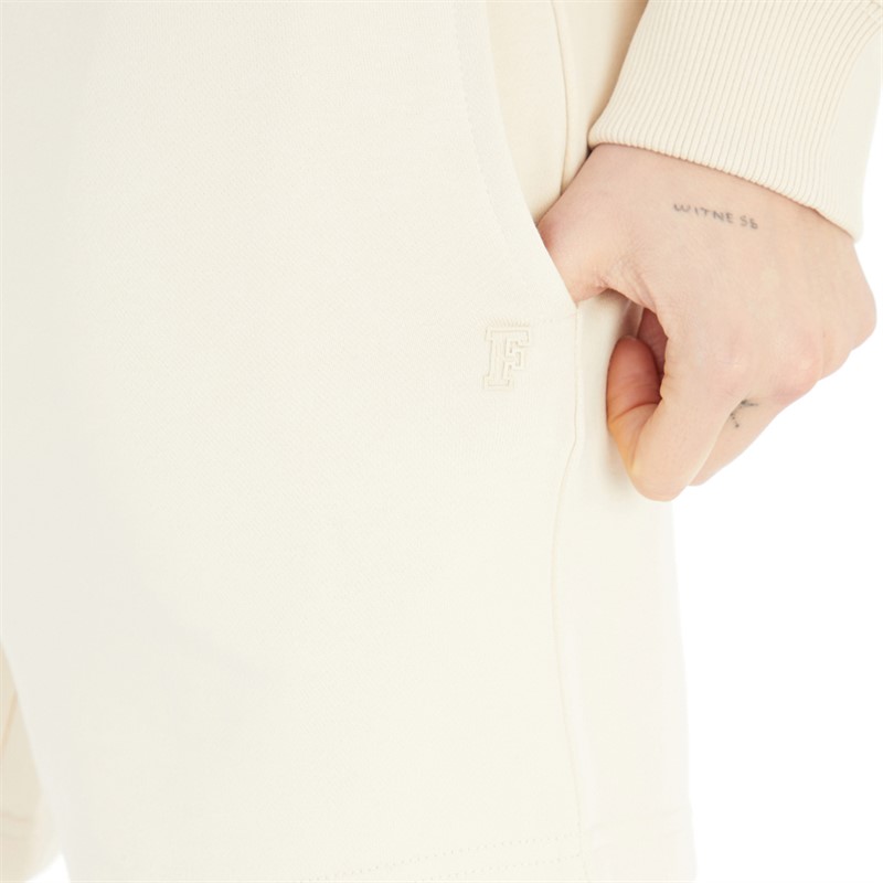 French Connection Womens FC Sweat Shorts Light Stone