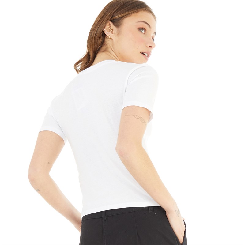 French Connection Womens Ooh La La Fitted T-Shirt White