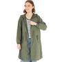 French Connection Womens Hooded Festival Parka Jacket Khaki