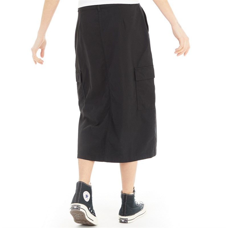 French Connection Womens Cargo Midi Skirt Black