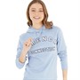 French Connection Womens FC Collegiate Hoodie Washed Blue/White/Dark Navy