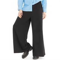 French Connection Womens Crepe Wide Leg Joggers Black