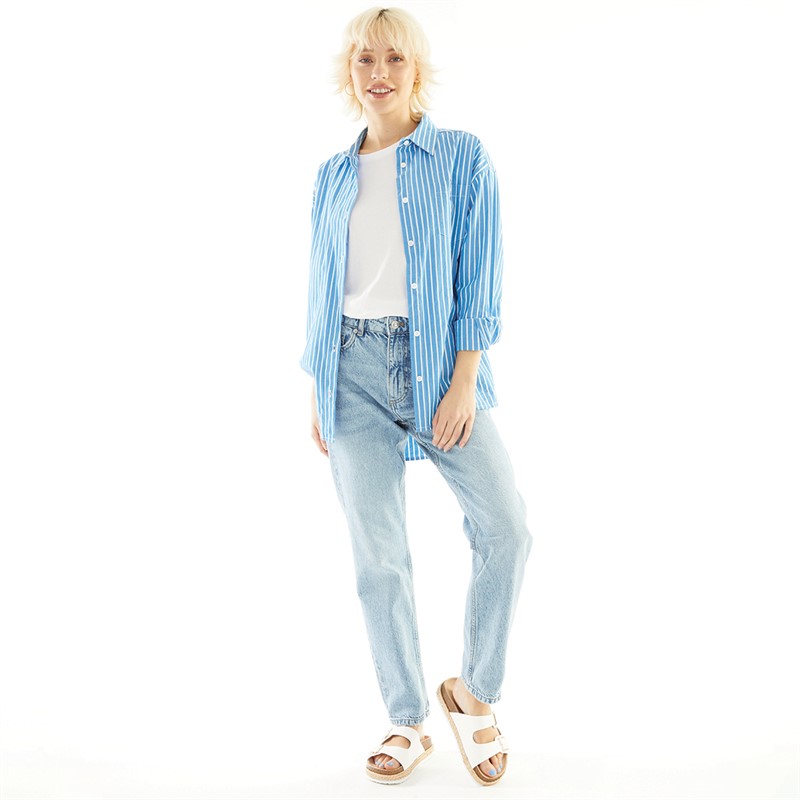 French Connection Womens Boyfriend Jeans Stonewash