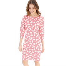 French Connection Womens Aimee Shift Short Dress Camellia