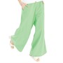 French Connection Womens Wide Leg Linen Trousers Poise Green