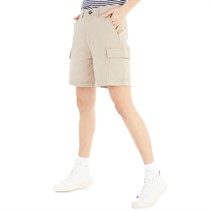 French Connection Womens Cargo Pocket Shorts Stone