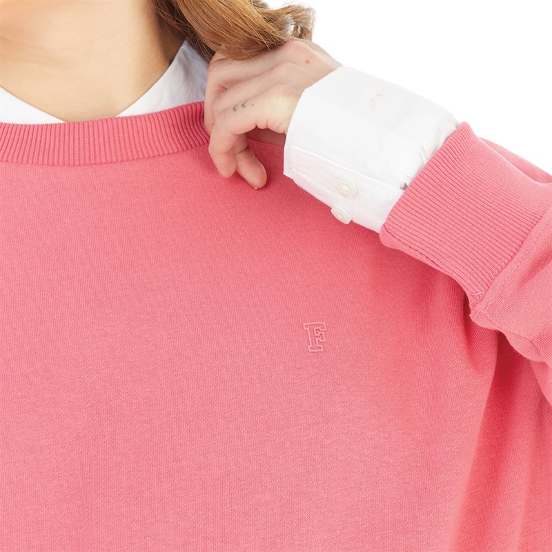 French Connection Womens FC Oversized Sweatshirt Camellia