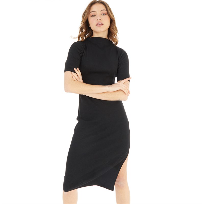 Womens ribbed midi dress new arrivals