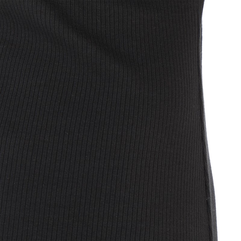 French Connection Womens Rib Turtle Midi Dress Black