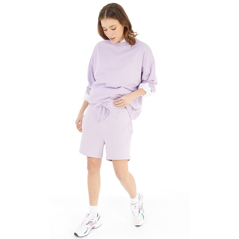 Buy French Connection Womens FC Sweat Shorts Washed Lilac