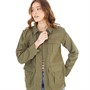 French Connection Womens Pocket Utility Jacket Khaki