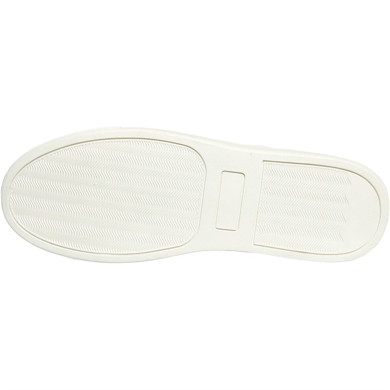 French Connection Mens FCUK Contrast Heel Trainers White/Black