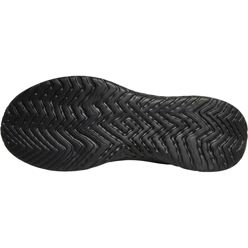 French Connection Mens V5 Lace Trainers Black Mono