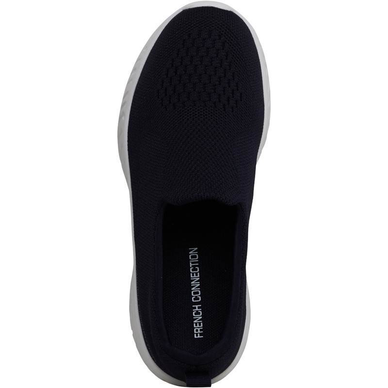 Buy French Connection Womens V5 Slip On Trainers Navy White