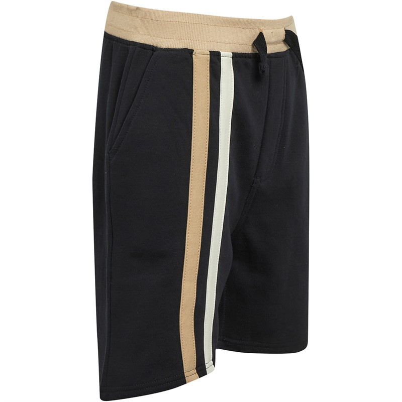 French Connection Boys Byline Short Sleeve Zip Polo And Shorts Set Marine/Sand/Stone