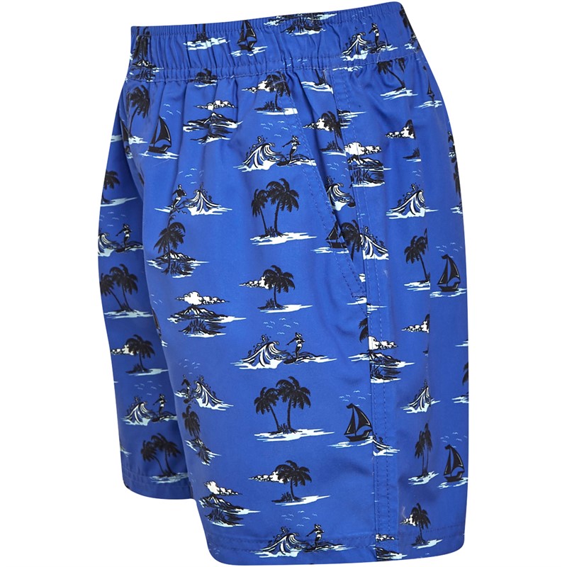 French Connection Boys Island Swim Shorts Cobalt